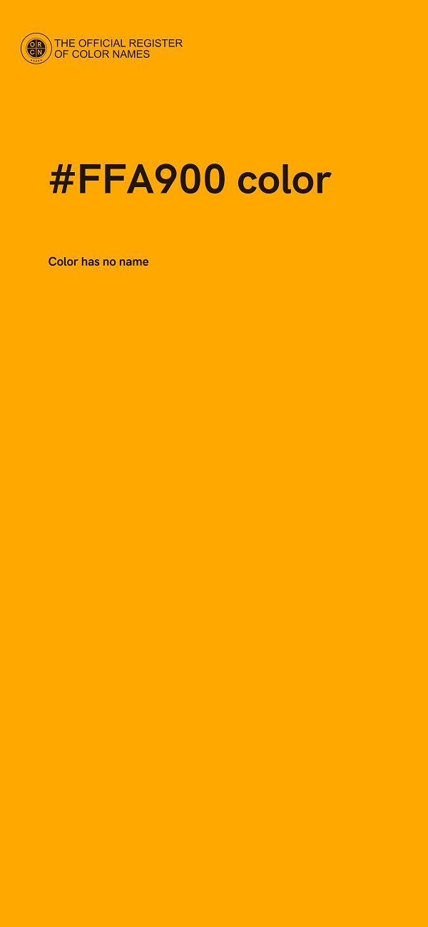 #FFA900 color image