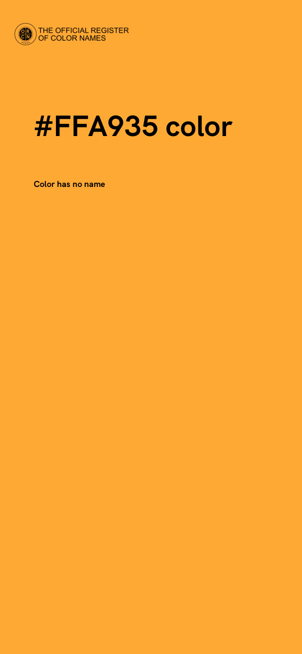 #FFA935 color image