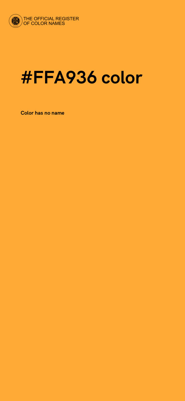 #FFA936 color image