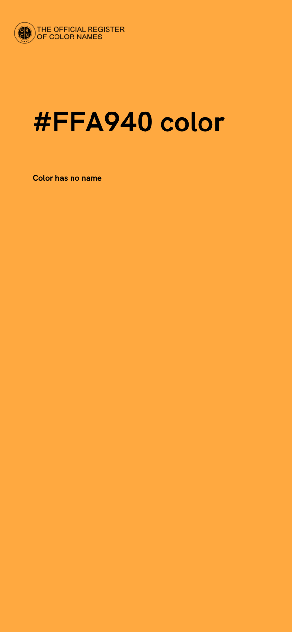 #FFA940 color image