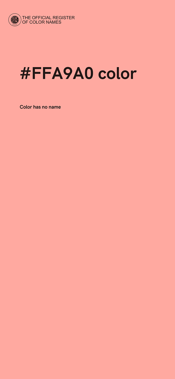 #FFA9A0 color image