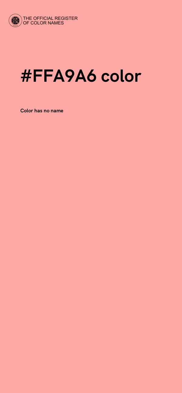 #FFA9A6 color image