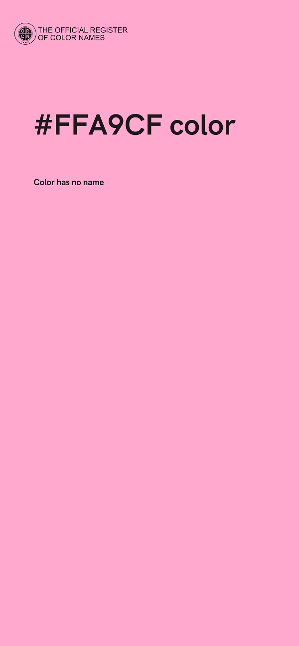 #FFA9CF color image