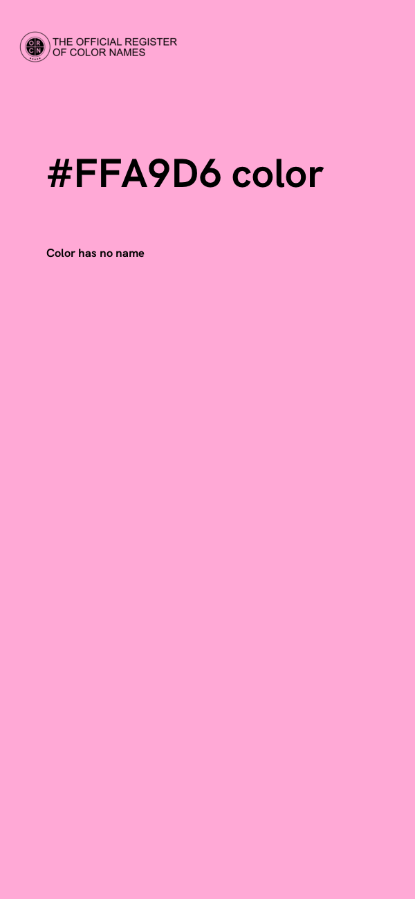 #FFA9D6 color image