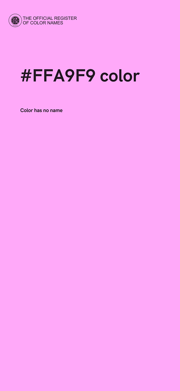 #FFA9F9 color image