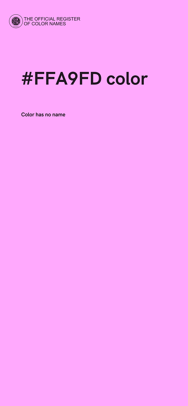 #FFA9FD color image