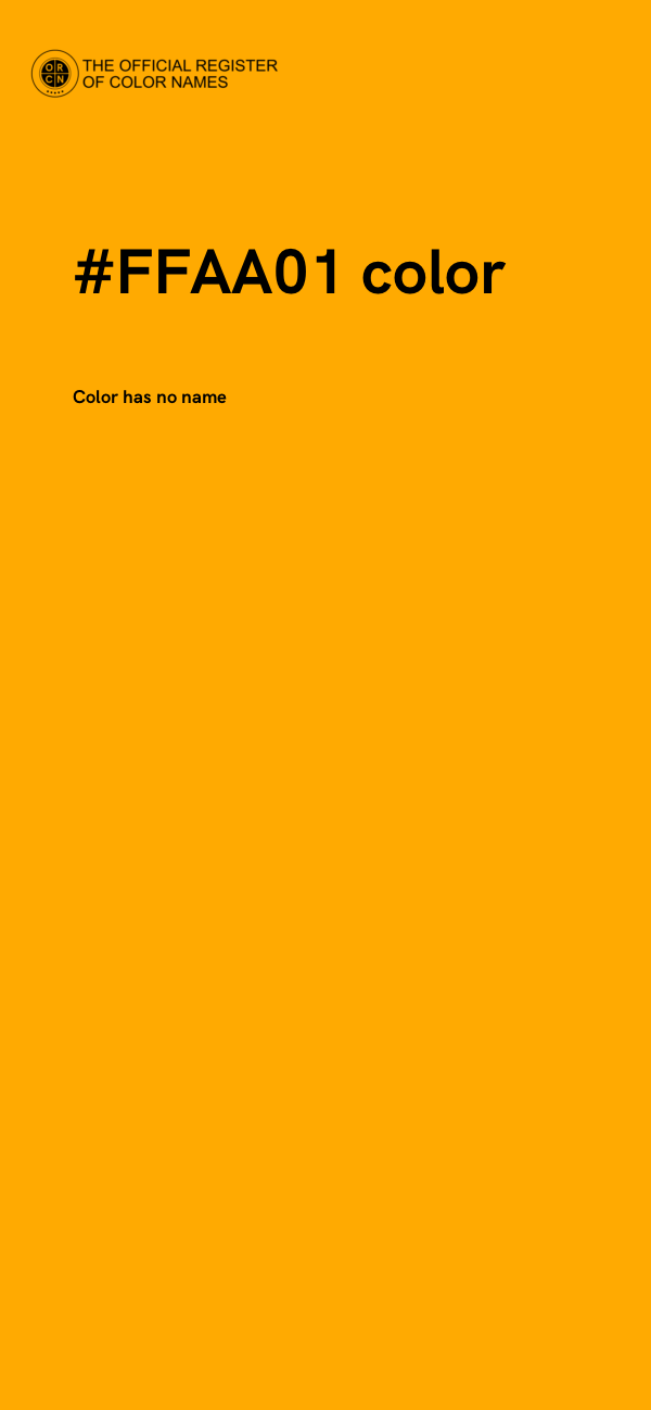 #FFAA01 color image