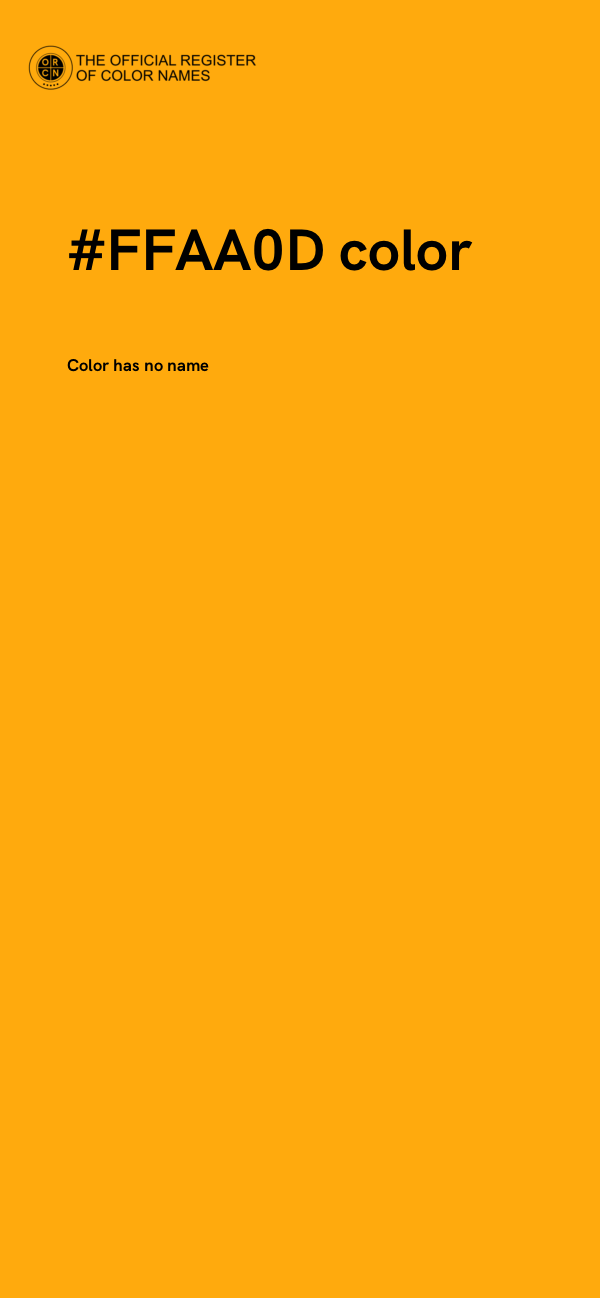#FFAA0D color image