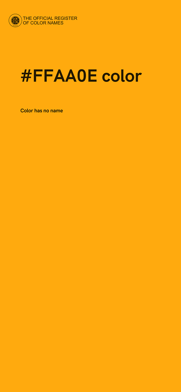 #FFAA0E color image