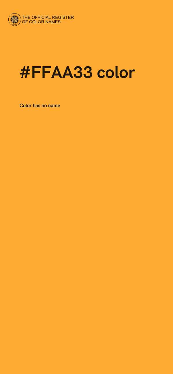 #FFAA33 color image