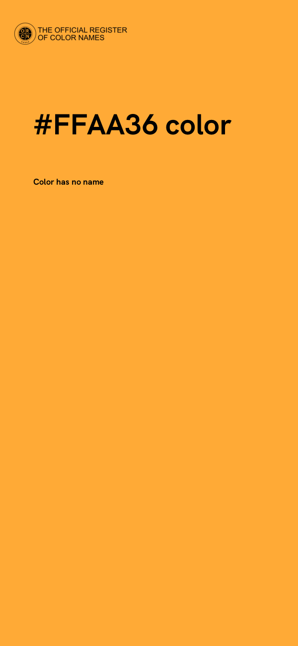 #FFAA36 color image