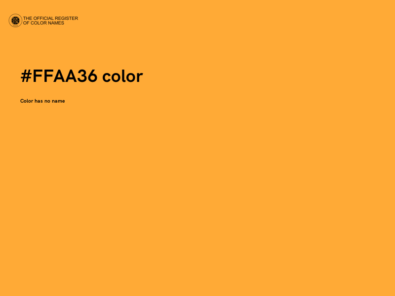 #FFAA36 color image