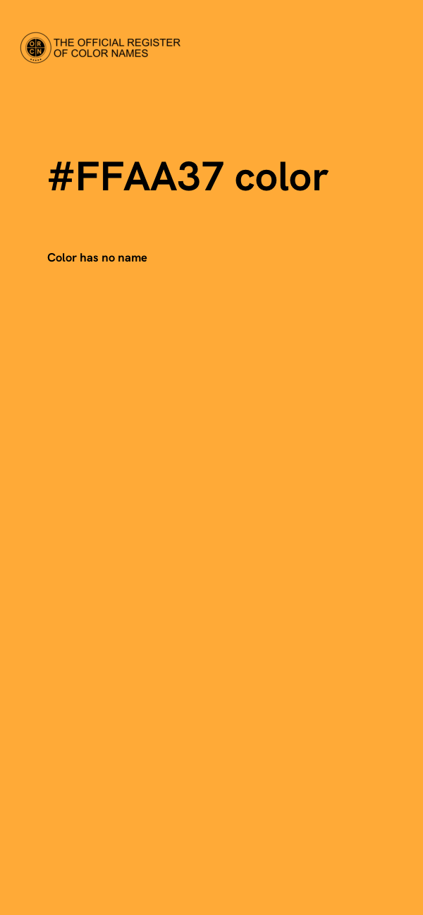 #FFAA37 color image