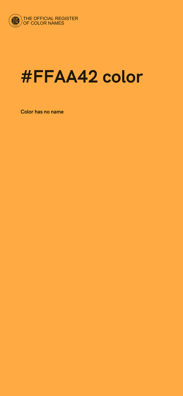 #FFAA42 color image