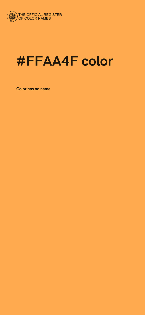 #FFAA4F color image