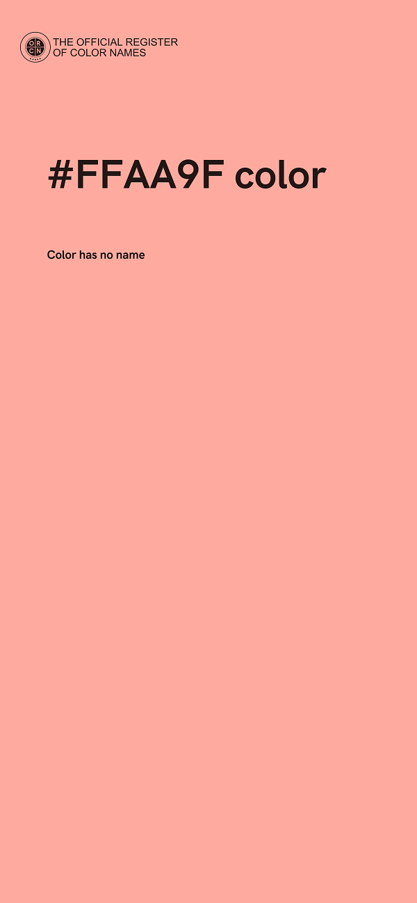 #FFAA9F color image
