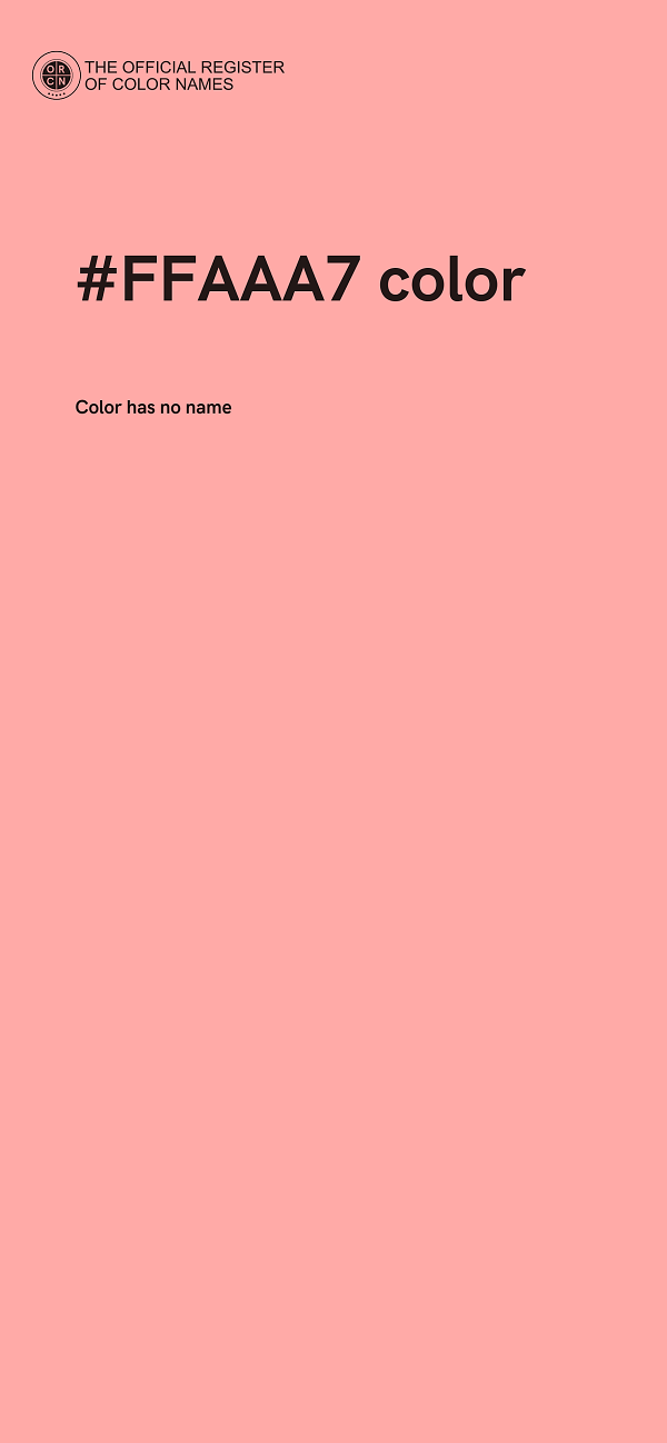 #FFAAA7 color image