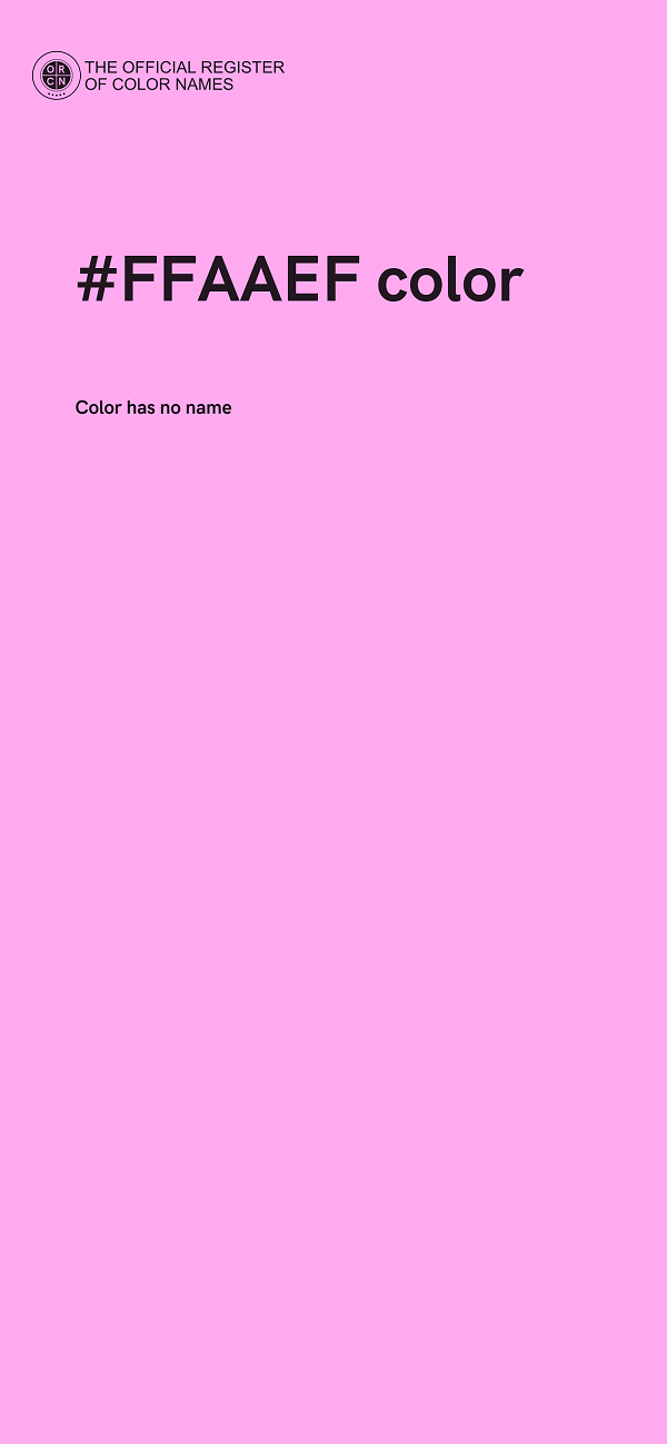 #FFAAEF color image