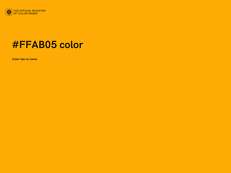 #FFAB05 color image