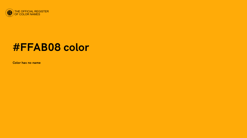 #FFAB08 color image