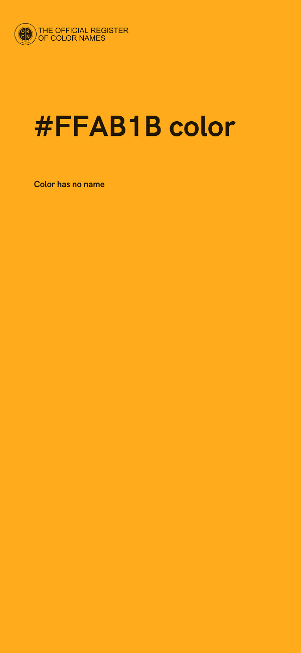 #FFAB1B color image