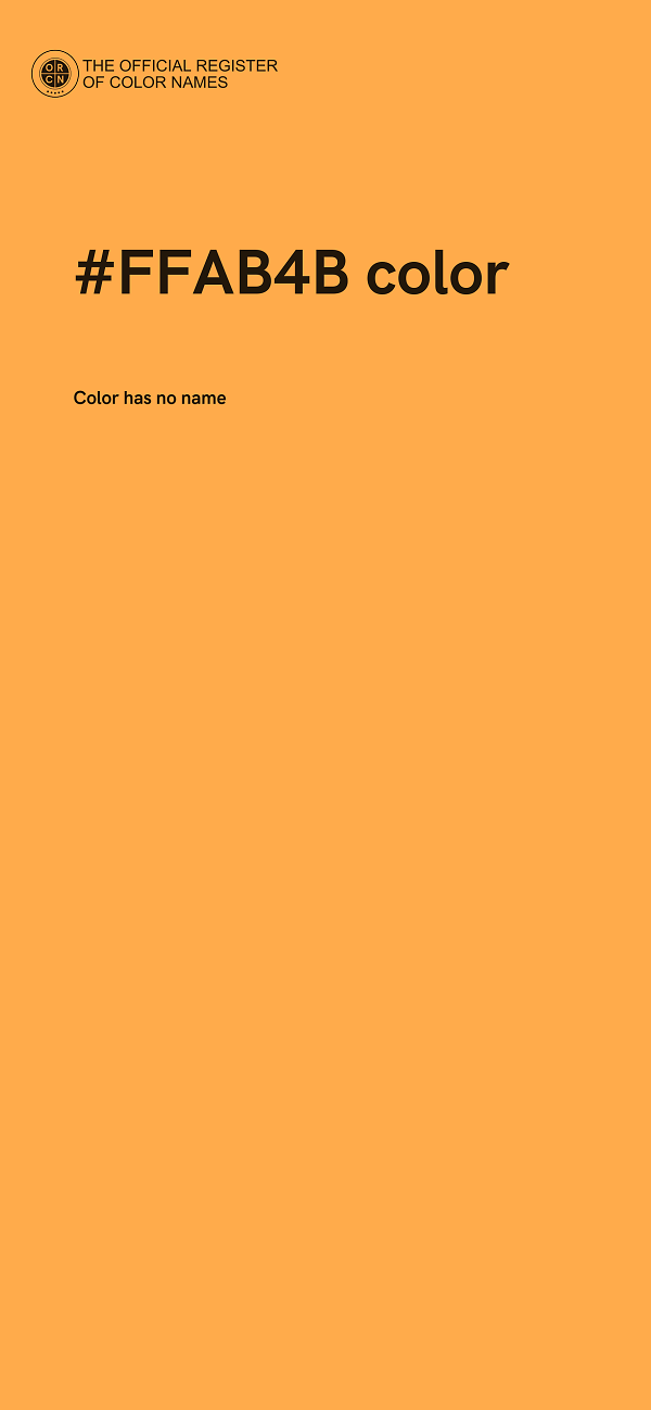 #FFAB4B color image