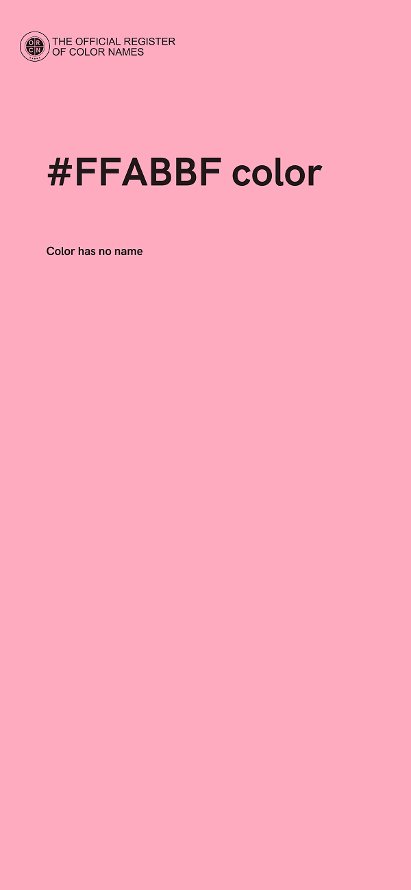 #FFABBF color image
