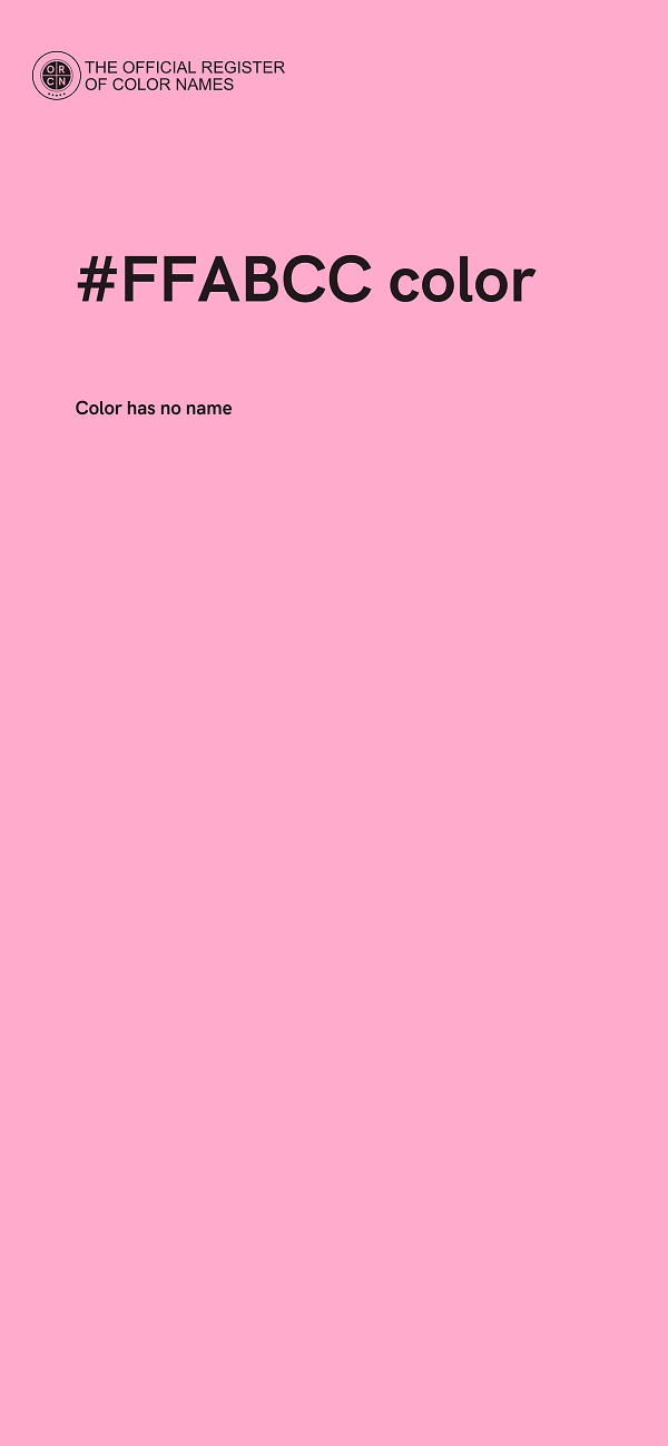 #FFABCC color image