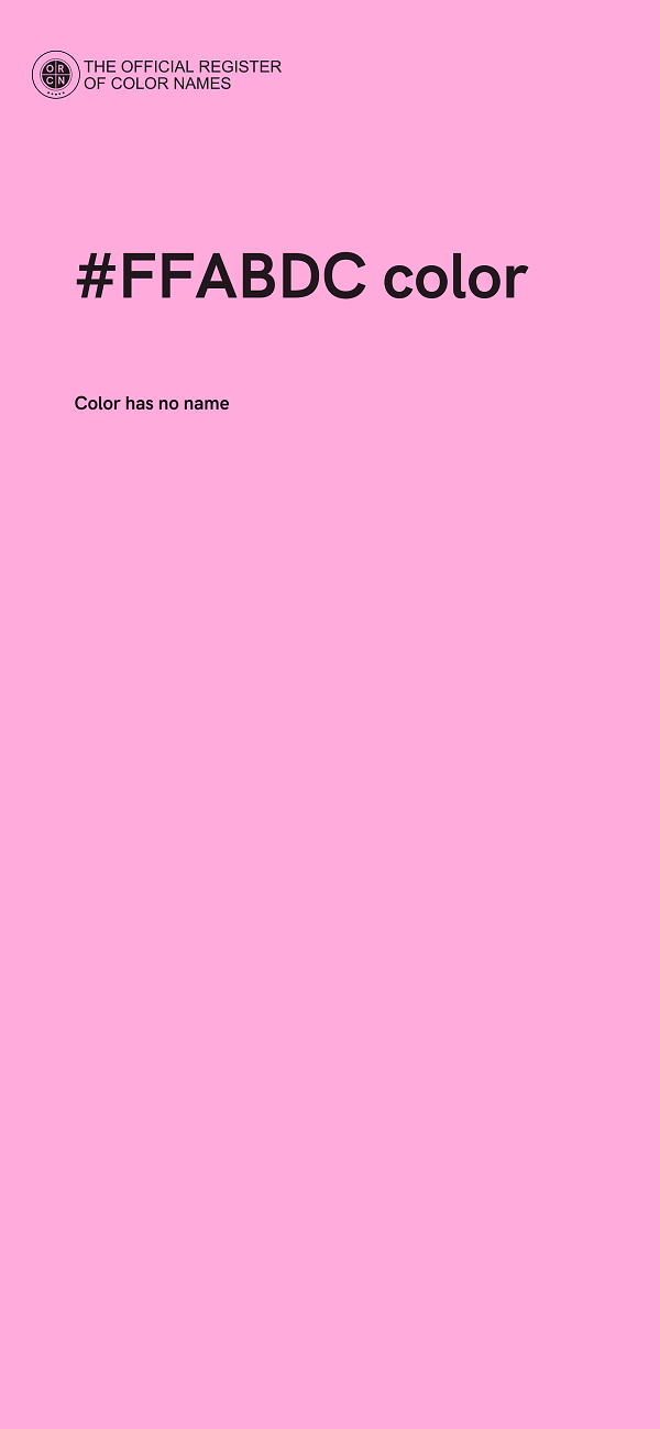 #FFABDC color image