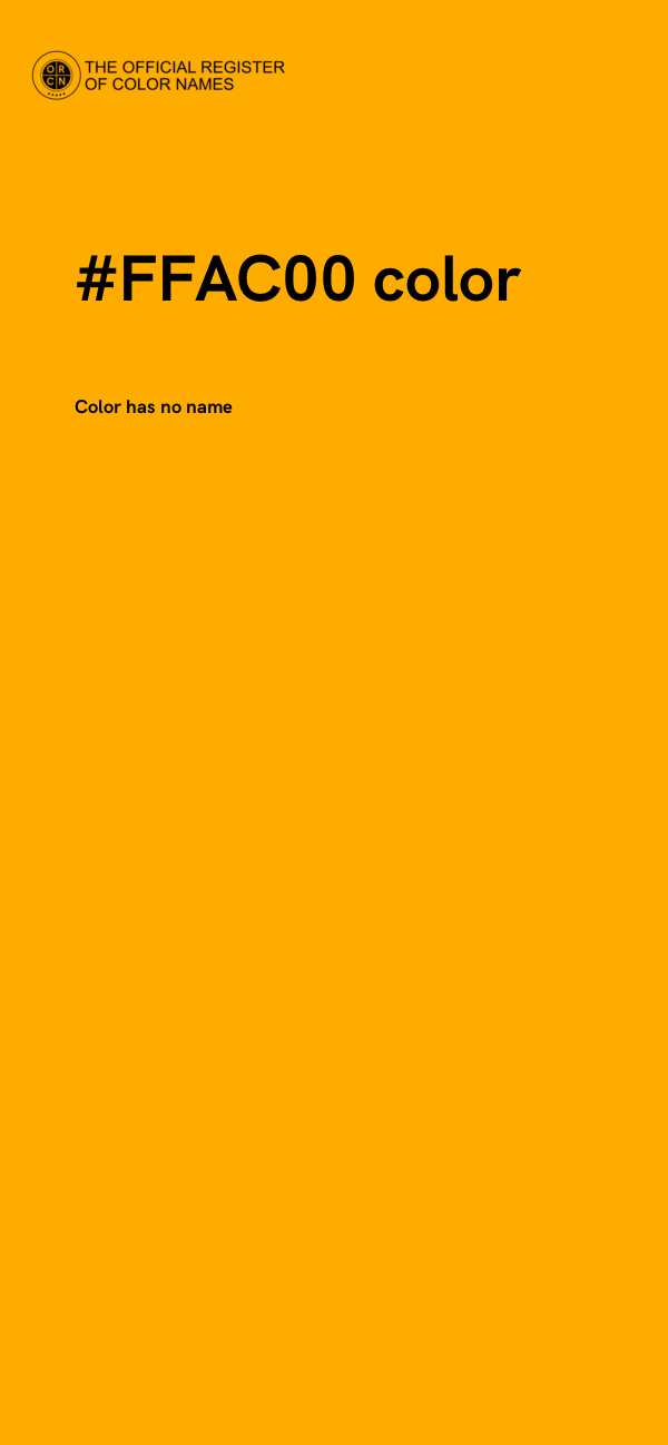 #FFAC00 color image