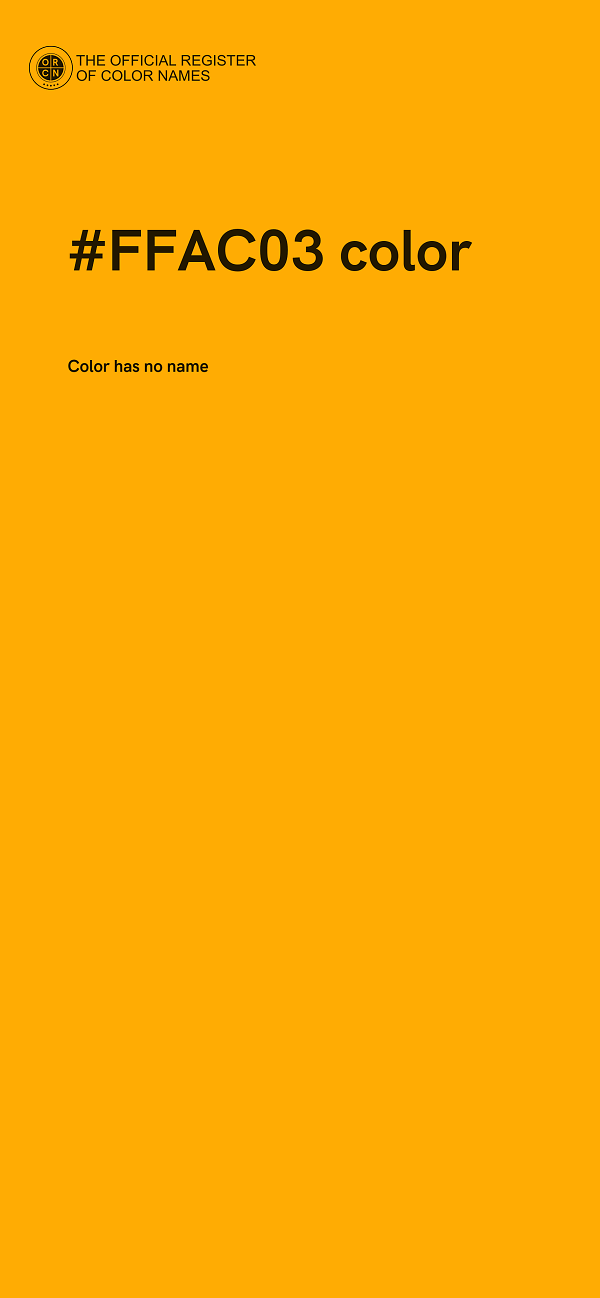 #FFAC03 color image