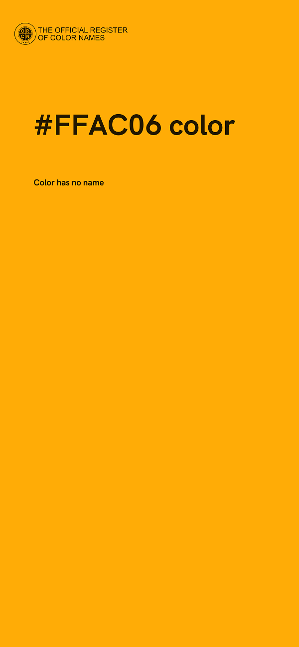 #FFAC06 color image