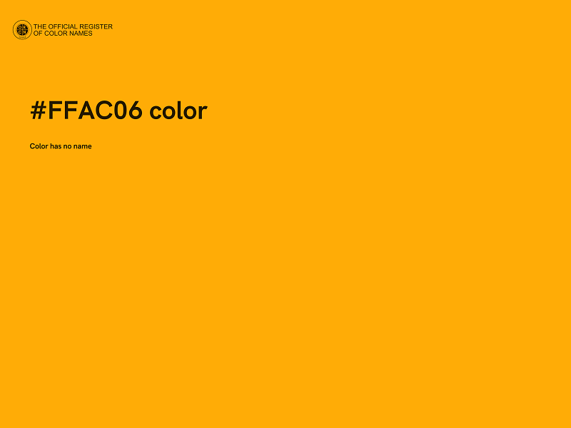 #FFAC06 color image
