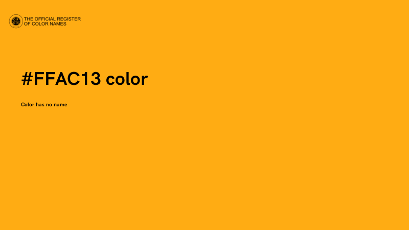 #FFAC13 color image