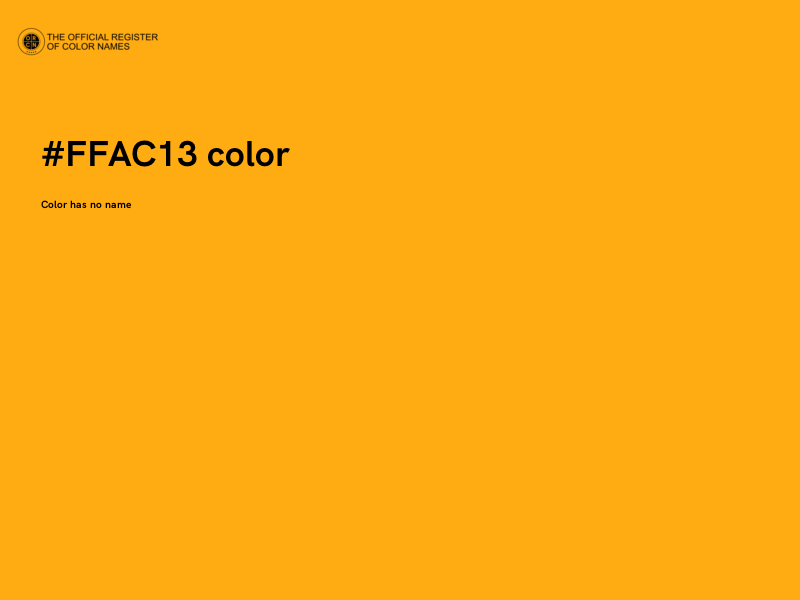 #FFAC13 color image