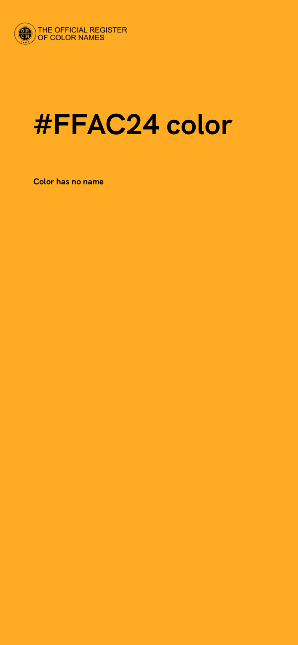 #FFAC24 color image