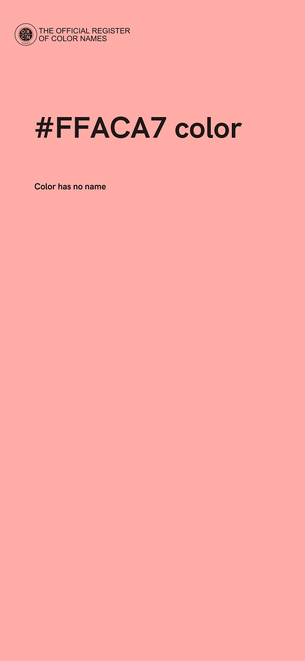 #FFACA7 color image