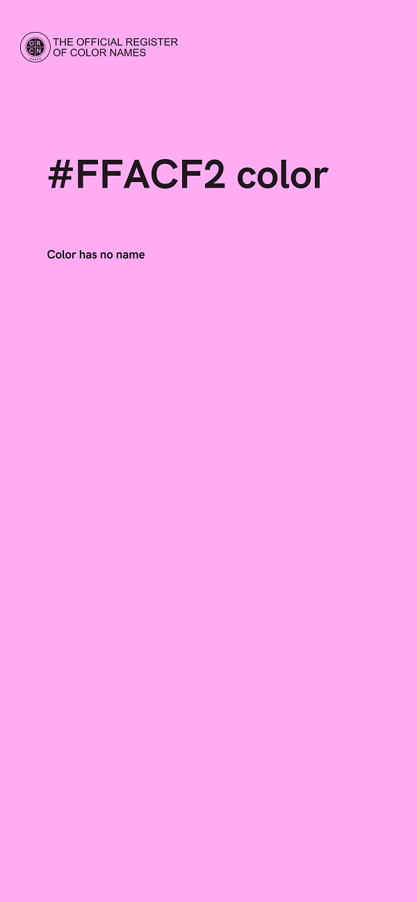 #FFACF2 color image
