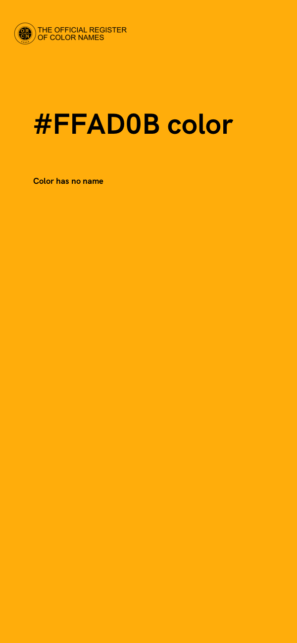 #FFAD0B color image