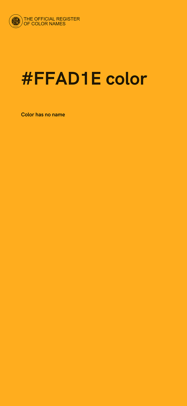 #FFAD1E color image