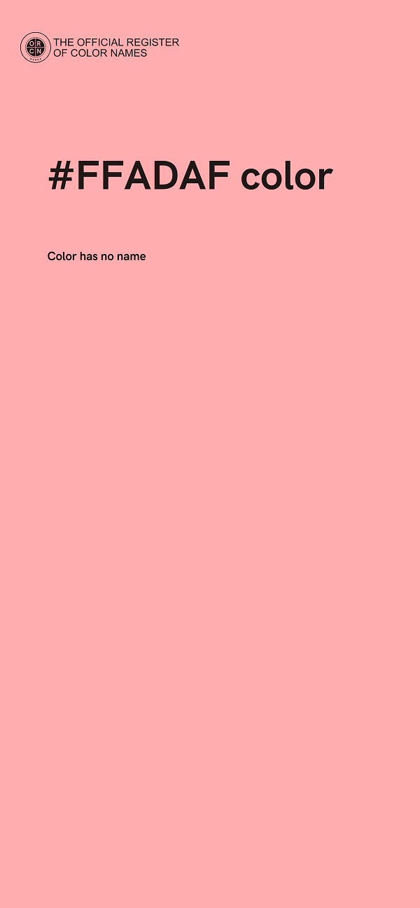 #FFADAF color image