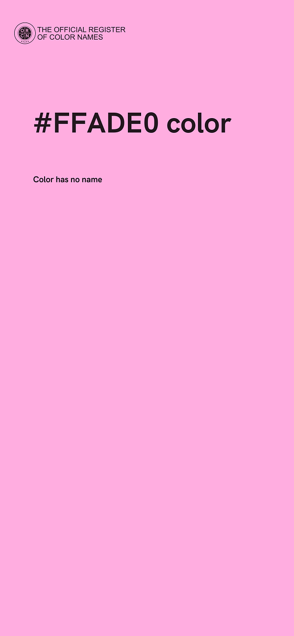 #FFADE0 color image