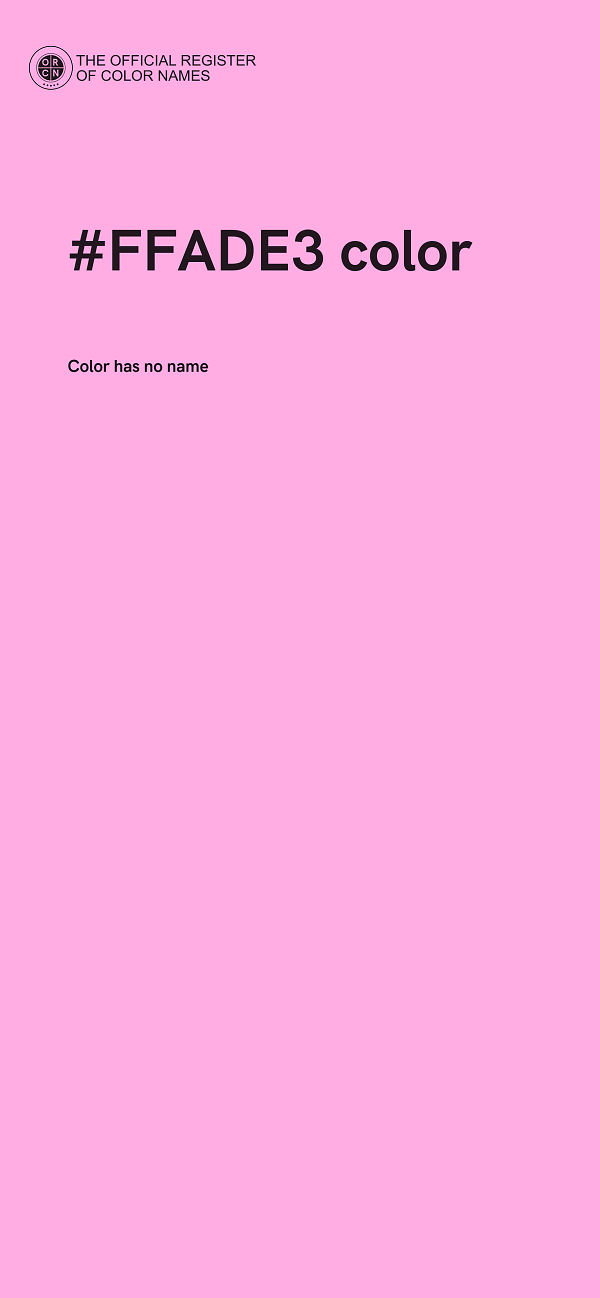 #FFADE3 color image