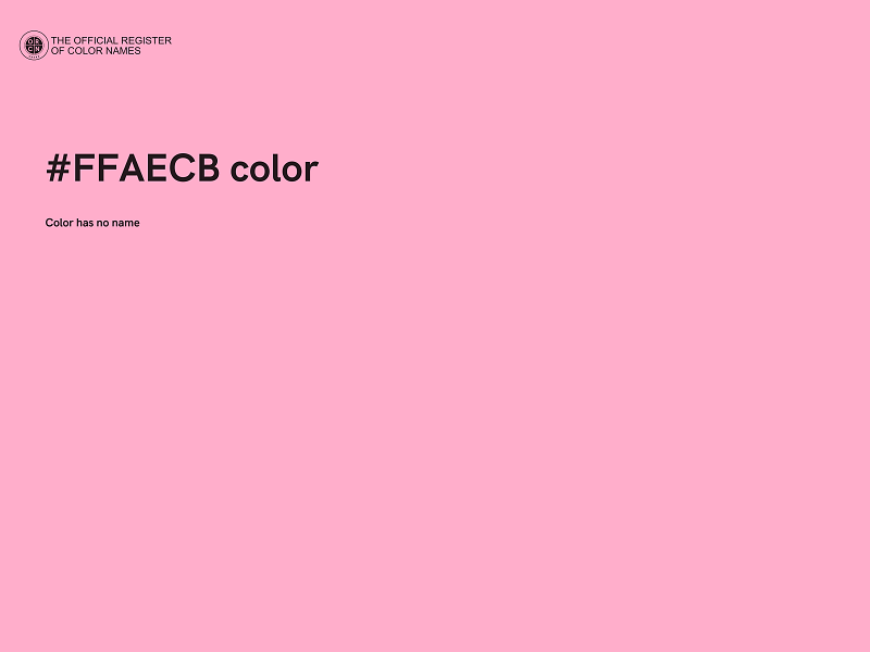 #FFAECB color image