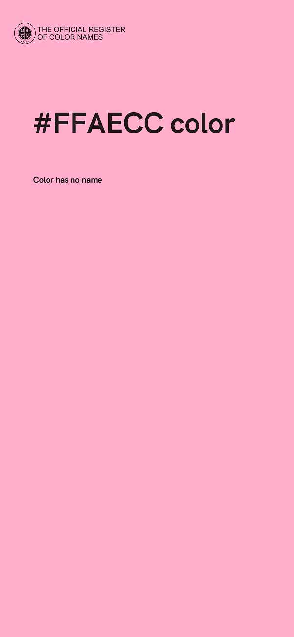 #FFAECC color image