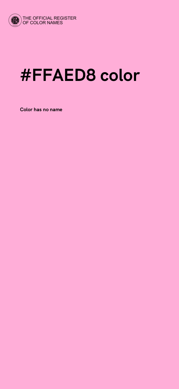 #FFAED8 color image