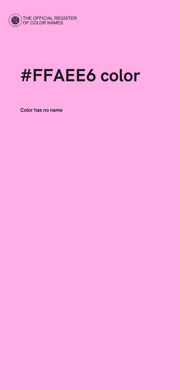 #FFAEE6 color image