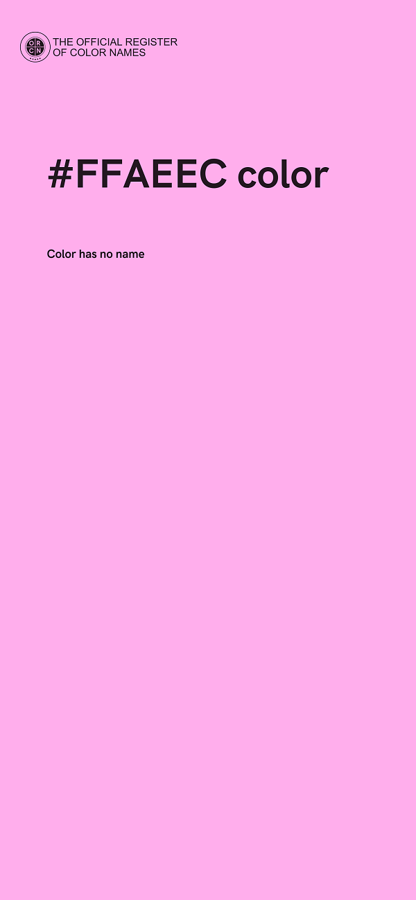 #FFAEEC color image