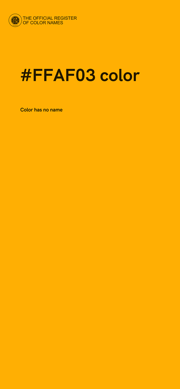 #FFAF03 color image