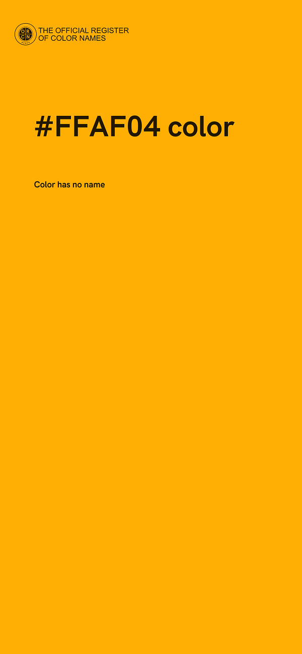 #FFAF04 color image